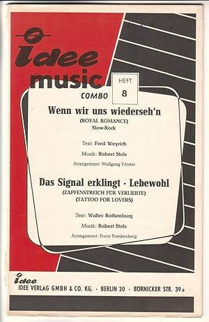 idee music Heft 8 COMBO-Ausgabe mit Noten und Text für verschiedene Instrumente. Inhalt: Wenn wir...