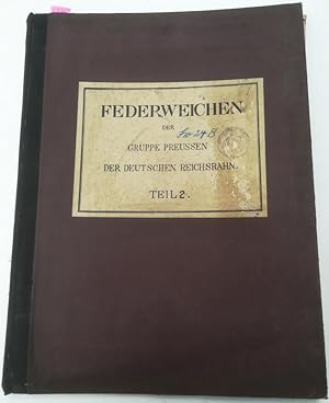 Federweichen der Gruppe Preußen der Deutschen Reichsbahn. Teil 2. [Weichen mit Schienen 8a].