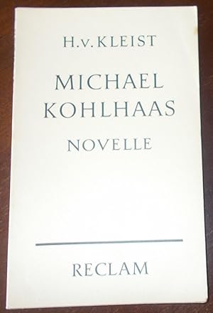 Immagine del venditore per Michael Kohlhaas - Novelle venduto da Buchstube Tiffany