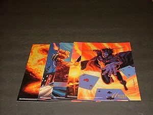 5 Fleer 1994 MasterPrints The Thing, War Machine, Gambit, Roque, Torch