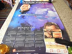 Star Trek GENERATIONS PROMO KIRK/PICARD Calendar POSTER Jack In Box