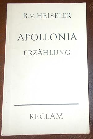 Imagen del vendedor de Apollonia - Erzhlung a la venta por Buchstube Tiffany