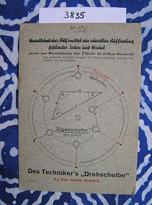 Immagine del venditore per Des Techniker's "Drehscheibe" A.) Das ebene Dreieck venduto da Versandantiquariat Lesemeile