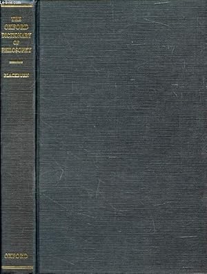 Bild des Verkufers fr THE OXFORD DICTIONARY OF PHILOSOPHY zum Verkauf von Le-Livre