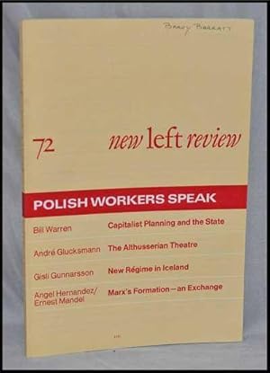 Bild des Verkufers fr New Left Review, 72 (March-April 1972) : Polish Workers Speak zum Verkauf von Cat's Cradle Books