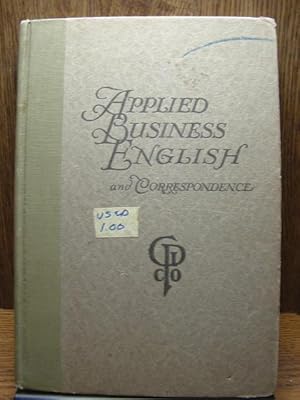 APPLIED BUSINESS ENGLISH AND CORRESPONDENCE