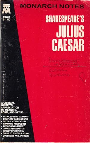 Seller image for Shakespeare's Julius Caesar (Monarch notes & study guides) for sale by AMAHOFF- Bookstores