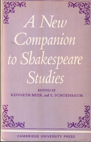 Imagen del vendedor de A New Companion to Shakespeare Studies a la venta por AMAHOFF- Bookstores