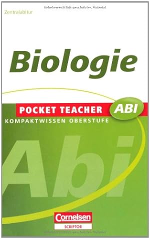 Bild des Verkufers fr Biologie : [G8-geeignet, Zentralabitur]. Pocket Teacher Abi : Basiswissen Oberstufe zum Verkauf von Antiquariat Buchhandel Daniel Viertel