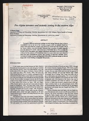 Bild des Verkufers fr Pre-Alpine terranes and tectonic zoning in the eastern Alps. Geological Society of America, Special Paper 230, 1989. zum Verkauf von Antiquariat Bookfarm