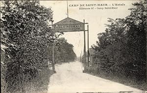 Image du vendeur pour Ansichtskarte / Postkarte Saint Maur des Fosss Val de Marne, Camp, Ecole Normale de Gymnastique und Escrime, L'Entre mis en vente par akpool GmbH