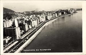 Bild des Verkufers fr Foto Ansichtskarte / Postkarte Rio de Janeiro Brasilien, Panorama do Flamengo, Vogelschau zum Verkauf von akpool GmbH