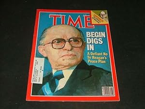 Time Magazine September 20 1982 Begin Digs In, Peace Plan