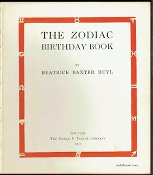 The Zodiac Birthday Book