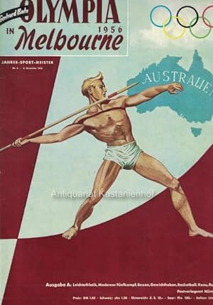 Bild des Verkufers fr Olympia in Melbourne1956.,Jahres-Sport-Meister Nr. 6. 4. Dezember 1956. zum Verkauf von Antiquariat Kastanienhof