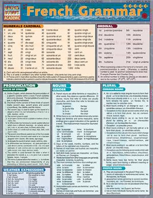 Seller image for French Grammar Laminate Reference Chart (Poster) for sale by BargainBookStores