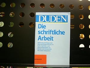 Bild des Verkufers fr Die schriftliche Arbeit zum Verkauf von Antiquariat im Kaiserviertel | Wimbauer Buchversand