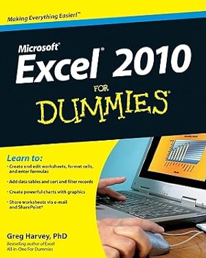Imagen del vendedor de Excel 2010 for Dummies (Paperback or Softback) a la venta por BargainBookStores