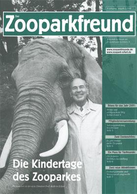 Bild des Verkufers fr Der Zooparkfreund 8. Jahrgang / Ausgabe 2/2002 zum Verkauf von Schueling Buchkurier