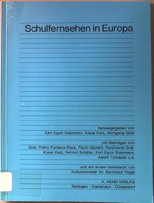 Bild des Verkufers fr Schulfernsehen in Europa. zum Verkauf von books4less (Versandantiquariat Petra Gros GmbH & Co. KG)