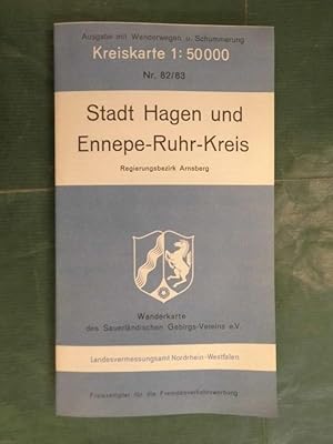 Seller image for Stadt Hagen und Ennepe-Ruhr-Kreis - Regierungsbezirk Arnsberg - Kreiskarte for sale by Buchantiquariat Uwe Sticht, Einzelunter.