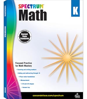 Seller image for Spectrum Math Workbook, Grade K (Paperback or Softback) for sale by BargainBookStores