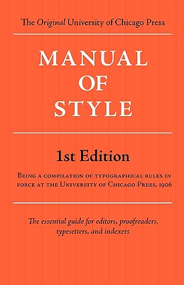 Seller image for Manual of Style (Chicago 1st Edition) (Paperback or Softback) for sale by BargainBookStores