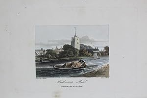 A Single Original Miniature Antique Hand Coloured Aquatint Engraving By J Hassell Illustrating Fu...