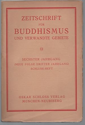 Zeitschrift für Buddhismus und verwandte Gebiete