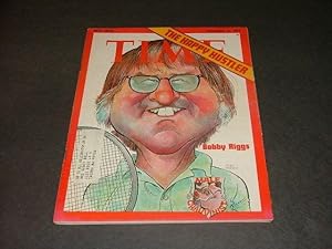 Time September 10, 1973 Bobby Riggs; The Happy Hustler (Cute Too!)