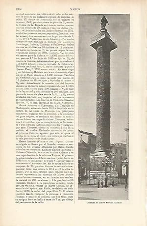 Imagen del vendedor de LAMINA ESPASA 4048: Columna de Marco Aurelio en Roma a la venta por EL BOLETIN