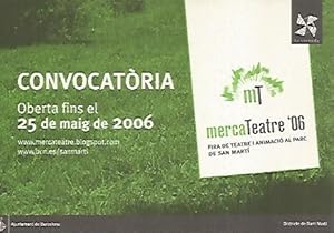 Image du vendeur pour POSTAL A0126 PUBLICITARIA : Convocatoria Merca Teatre 2006 mis en vente par EL BOLETIN