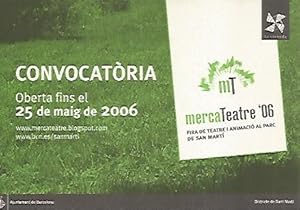 Imagen del vendedor de POSTAL A0126 PUBLICITARIA : Convocatoria Merca Teatre 2006 a la venta por EL BOLETIN