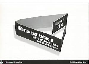 Image du vendeur pour POSTAL A0132 PUBLICITARIA : Llibres per a tothom a Drassanes mis en vente par EL BOLETIN