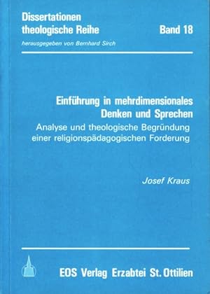Dissertationen theologische Reihe Band 18 ~ Einführung in mehrdimensionales Denken und Sprechen -...