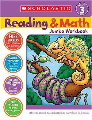 Image du vendeur pour Reading & Math Jumbo Workbook: Grade 3 (Paperback or Softback) mis en vente par BargainBookStores