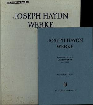 Barytontrios Nr. 97 - 126. UND: Kritischer Bericht. Joseph Haydn Werke. Reihe 14, Band 5. Herausg...