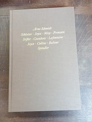 Bargfelder Ausgabe, Werkgr.2 Dialoge Bd.3, Schlotter, Joyce, May, Frenssen, Stifter, Gutzkow, Laf...