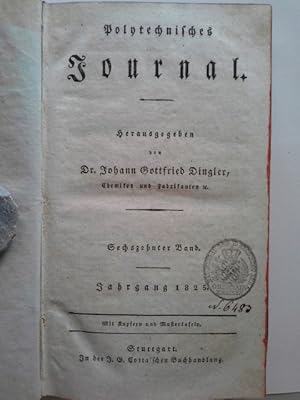 Polytechnisches Journal. Jahrgang 1825 16. Band