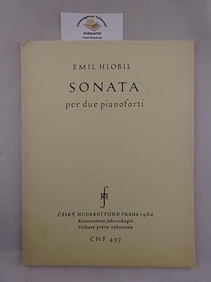Bild des Verkufers fr Sonata per due pianoforti. CHF 497. zum Verkauf von Chiemgauer Internet Antiquariat GbR
