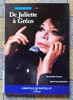 Image du vendeur pour De Juliette  Greco mis en vente par La Bergerie