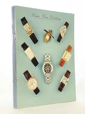 [ Lot de 6 catalogues de ventes aux enchères de montres de collections, 1998 à 2003, Gros & Delet...