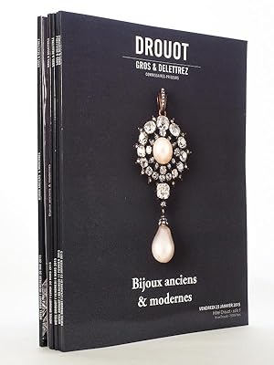 Bijoux anciens et modernes , Hôtel Drouot Paris ( Lot de 6 catalogues, année 2015 ) : 23 janvier ...