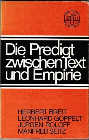 Image du vendeur pour Die Predigt zwischen Text und Empirie mis en vente par Schrmann und Kiewning GbR