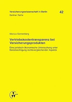 Seller image for Vertriebskostentransparenz bei Versicherungsprodukten for sale by BuchWeltWeit Ludwig Meier e.K.