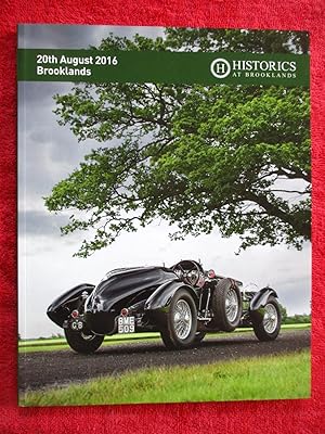 Bild des Verkufers fr Historics at Brooklands, A026. August 20th 2016. Car Auction Sale Catalogue of Automobilia, Motorcars and Motorcycles. zum Verkauf von Tony Hutchinson