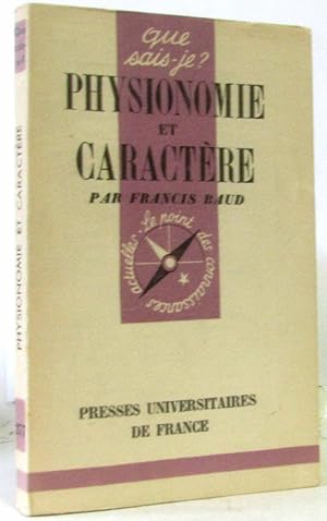 Physionomie et caractère