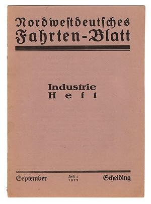 Nordwestdeutsches Fahrtenblatt [Nordwestdeutsches Fahrten-Blatt]. Schriftleiter: Robert Löns. Ind...