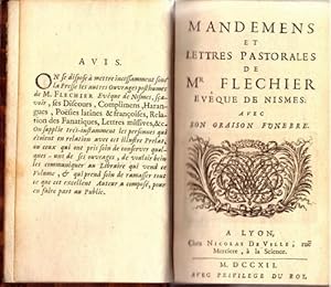 Seller image for Mandemens et lettres pastorales de Mr Flechier Evque de Nismes (= Nimes). Avec son oraison funebre for sale by ANTIQUARIAT H. EPPLER