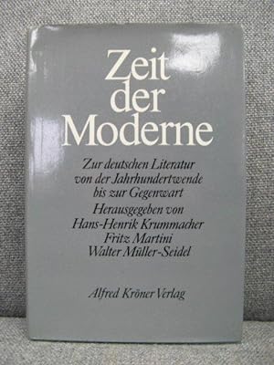Seller image for Zeit Der Moderne: Zur Deutschen Literatur Von Der Jahrhundertwende Bis Zur Gegenwart for sale by PsychoBabel & Skoob Books